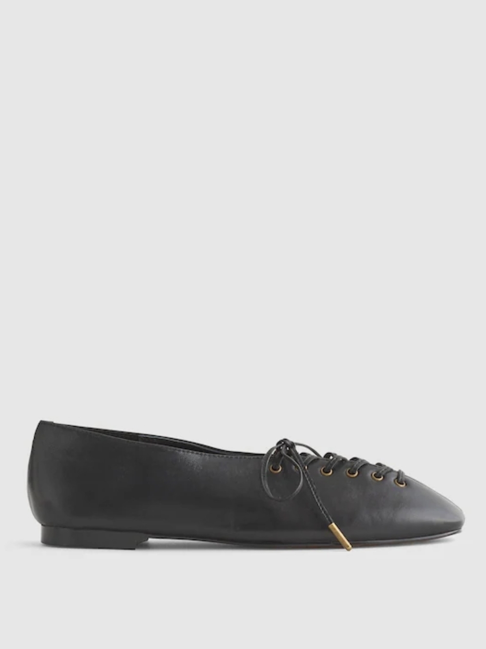 New! Madewell The Mylie Lace-Up Glove Flat in Leather 11 - Picture 2 of 15